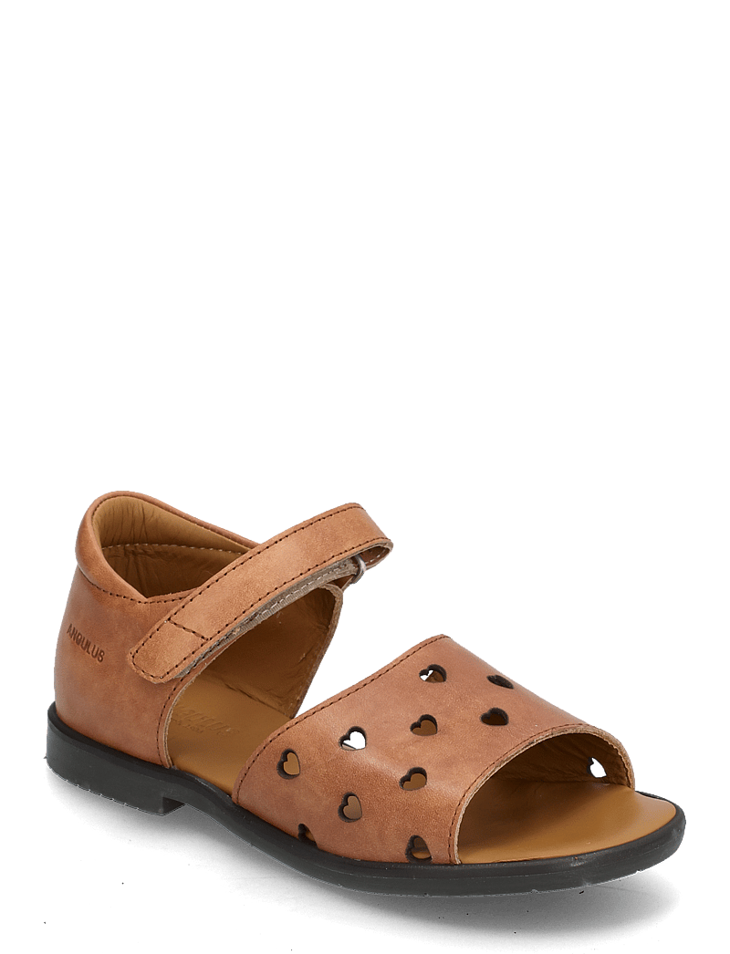 ANGULUS - Sandals - flat - open toe - op - skor - 1789 tan - 0
