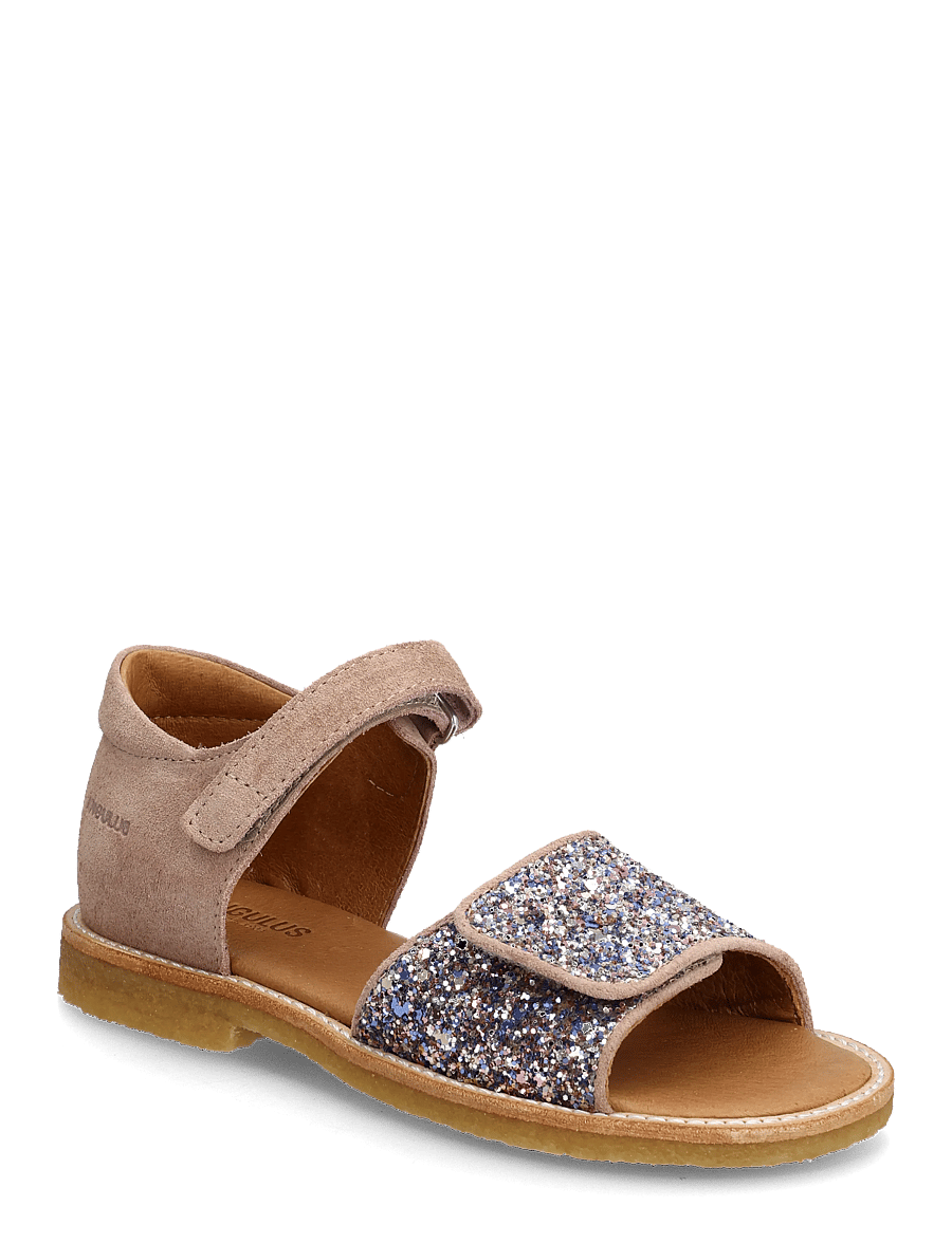 ANGULUS - Sandals - flat - open toe - clo - schoenen - 3296/3222 pastel multi glitter - 0