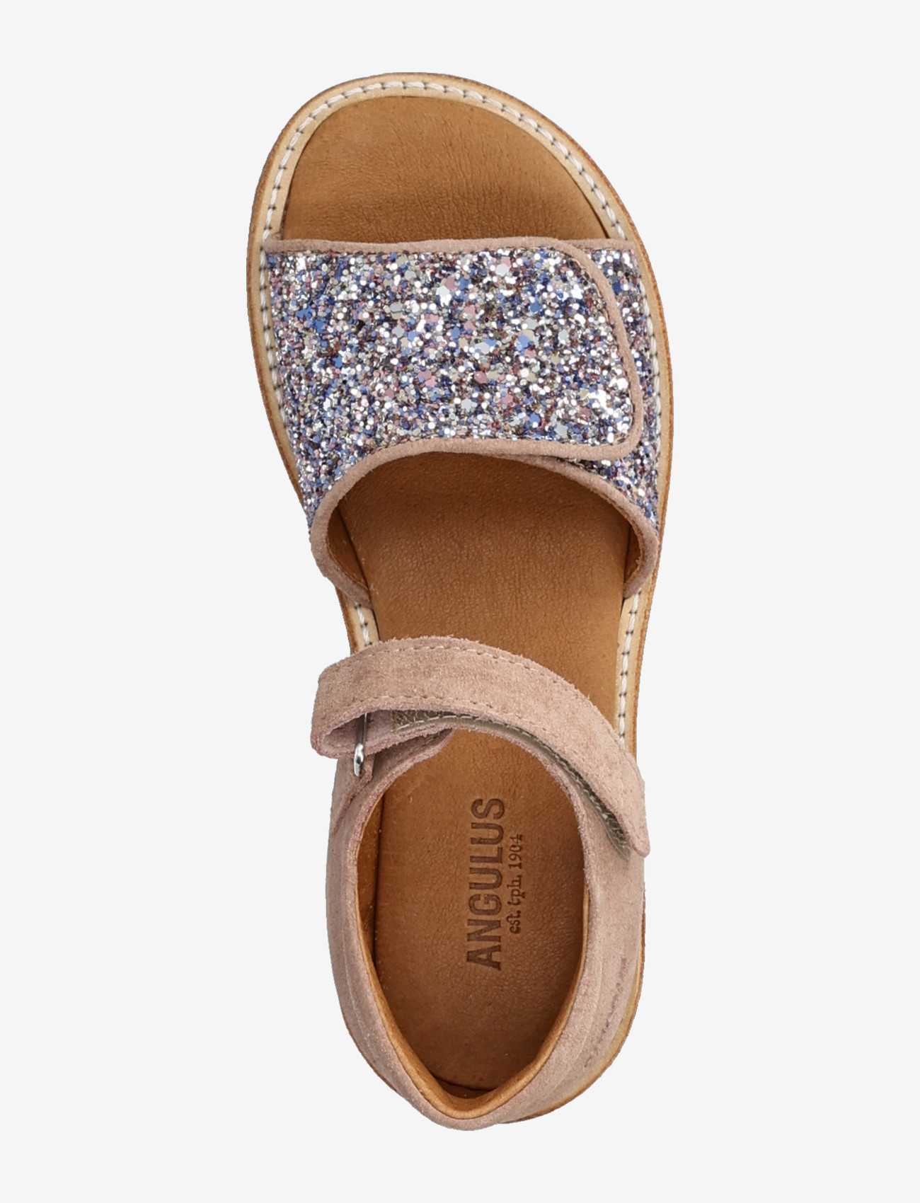 ANGULUS - Sandals - flat  - open toe - clo - schuhe - 3296/3222 pastel multi glitter - 3