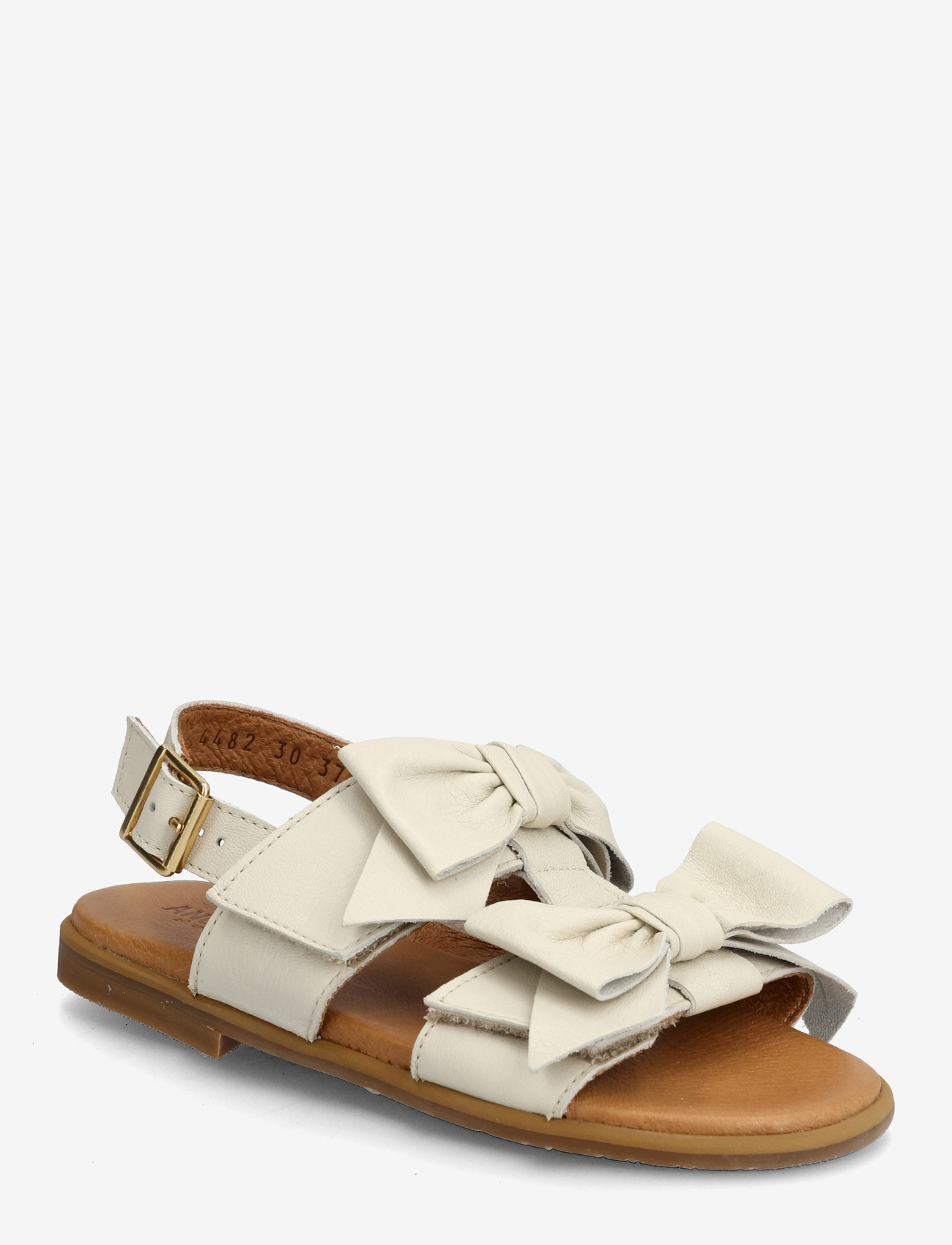 ANGULUS - Sandals - flat  - open toe - op - skor - 4636 oatmilk - 0