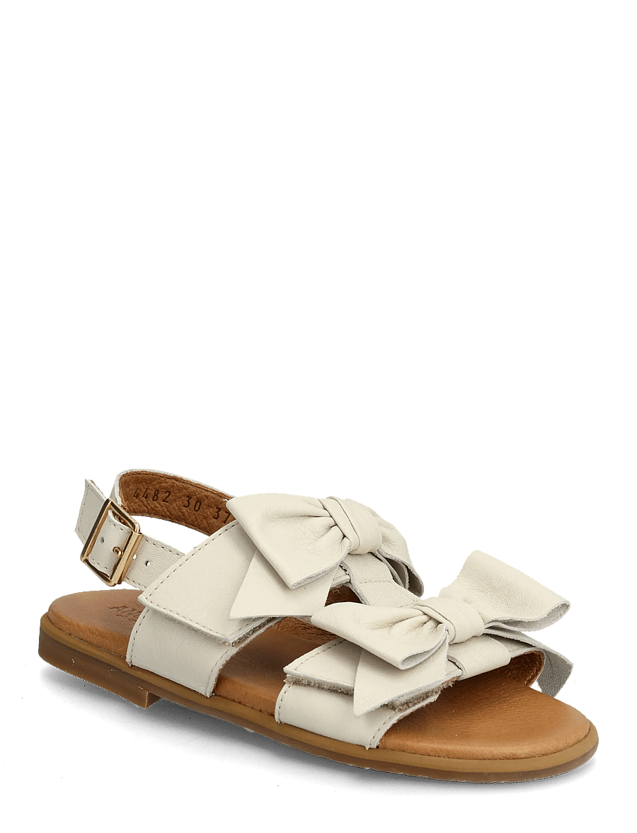 ANGULUS - Sandals - flat - open toe - op - shoes - 4636 oatmilk - 0