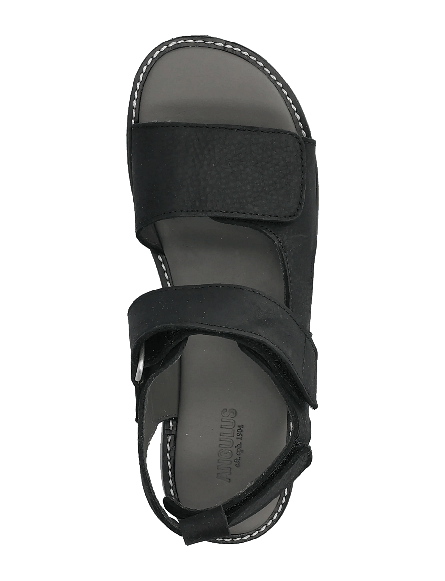 ANGULUS - Sandals - flat - open toe - op - shoes - 2584 black - 3