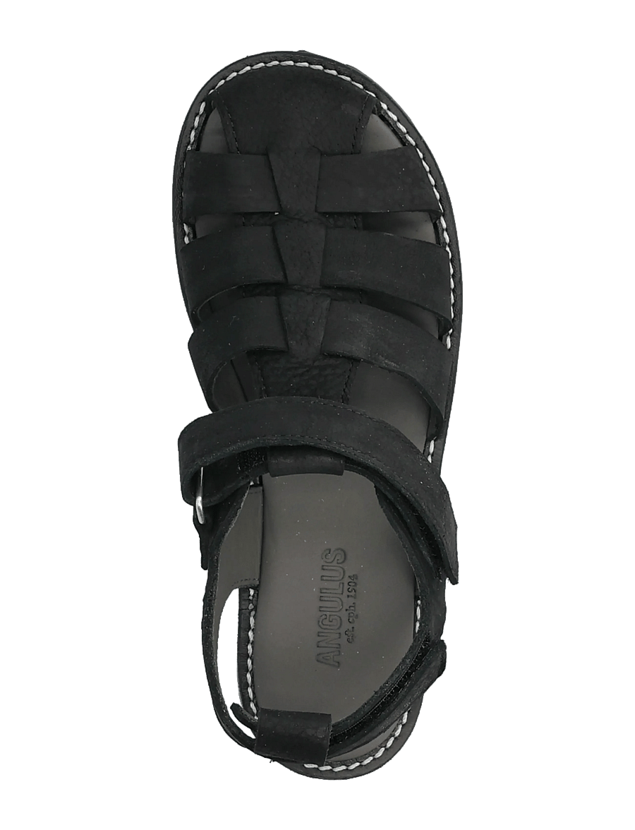 ANGULUS - Sandals - flat - closed toe - op - schuhe - 2584 black - 3