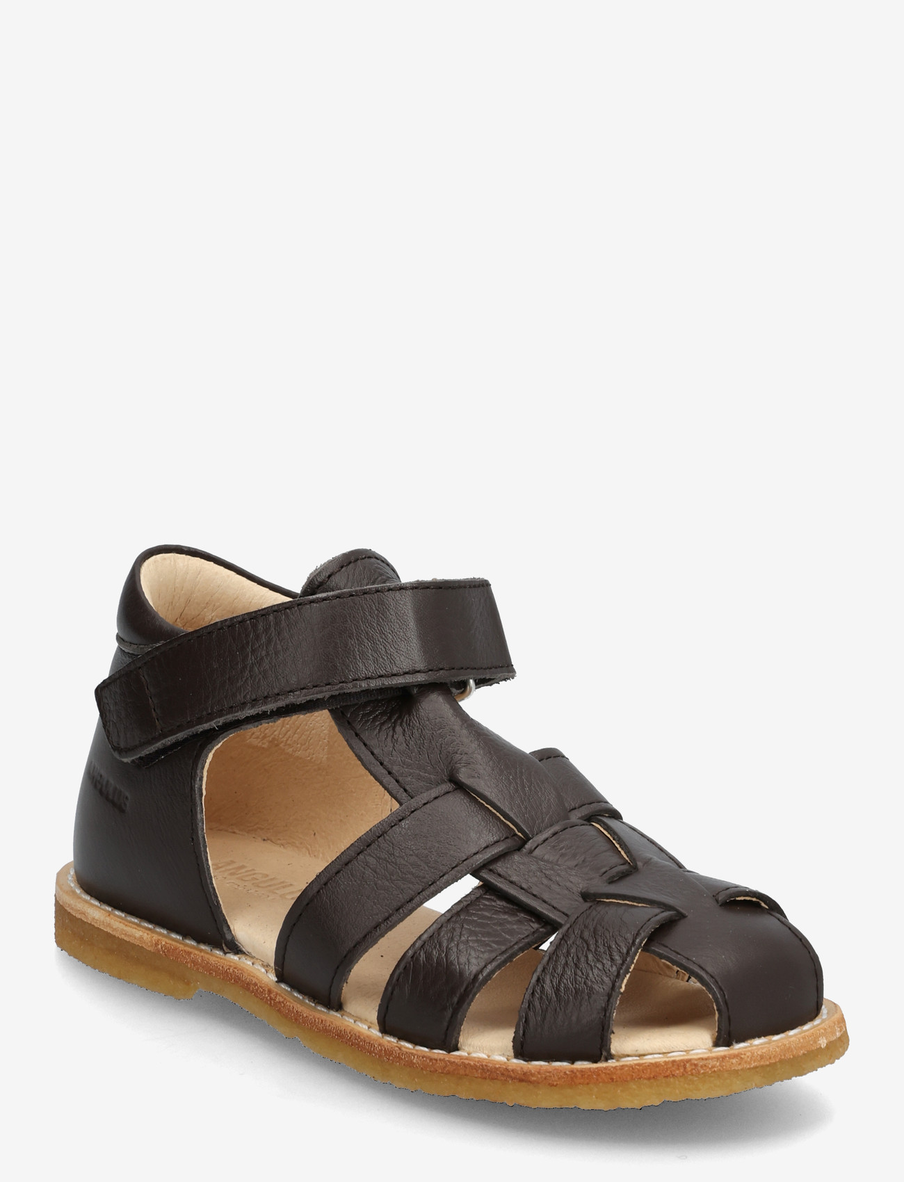 ANGULUS - Sandals - flat  - closed toe - kingad - 3200 dark brown - 0