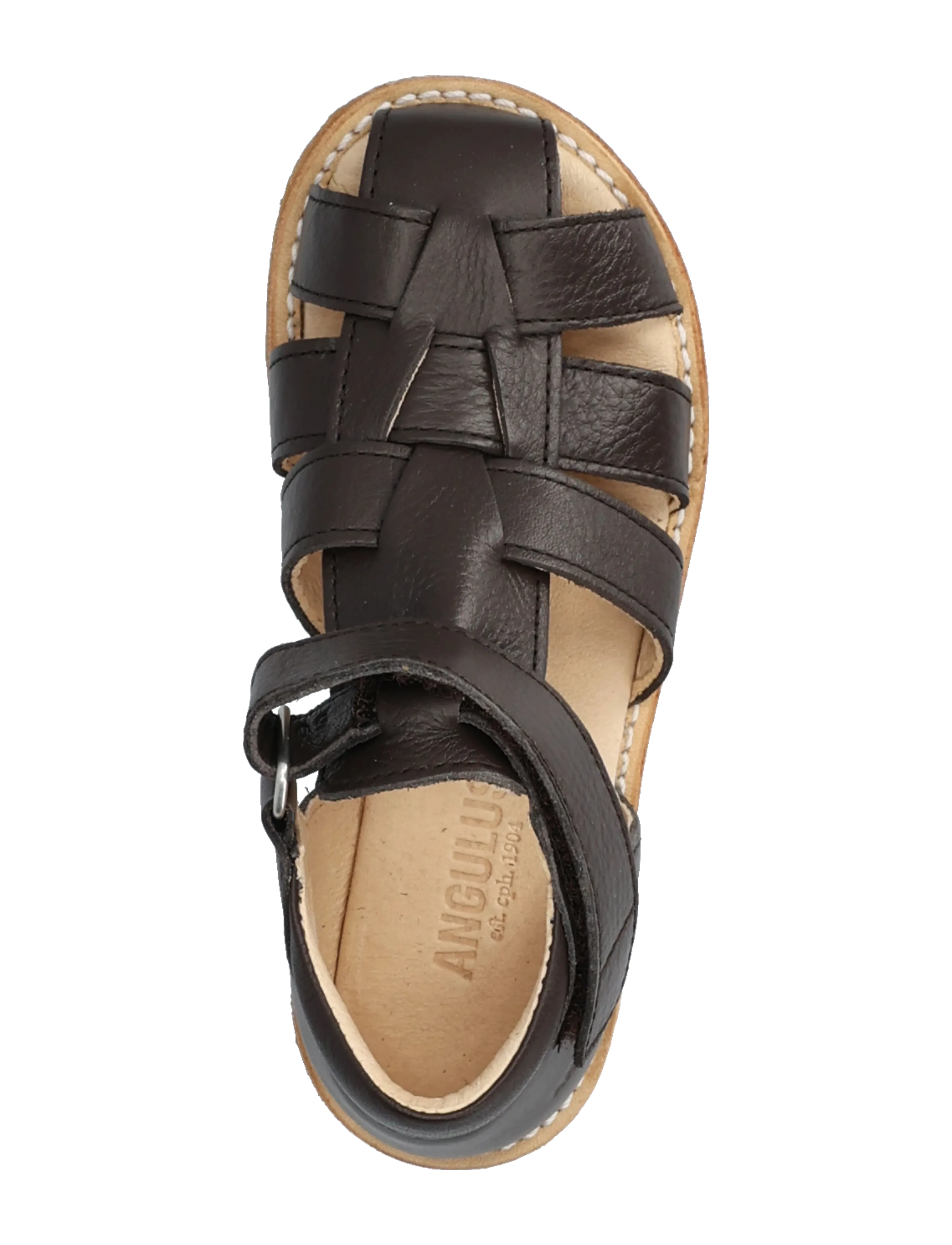 ANGULUS - Sandals - flat  - closed toe - skor - 3200 dark brown - 3
