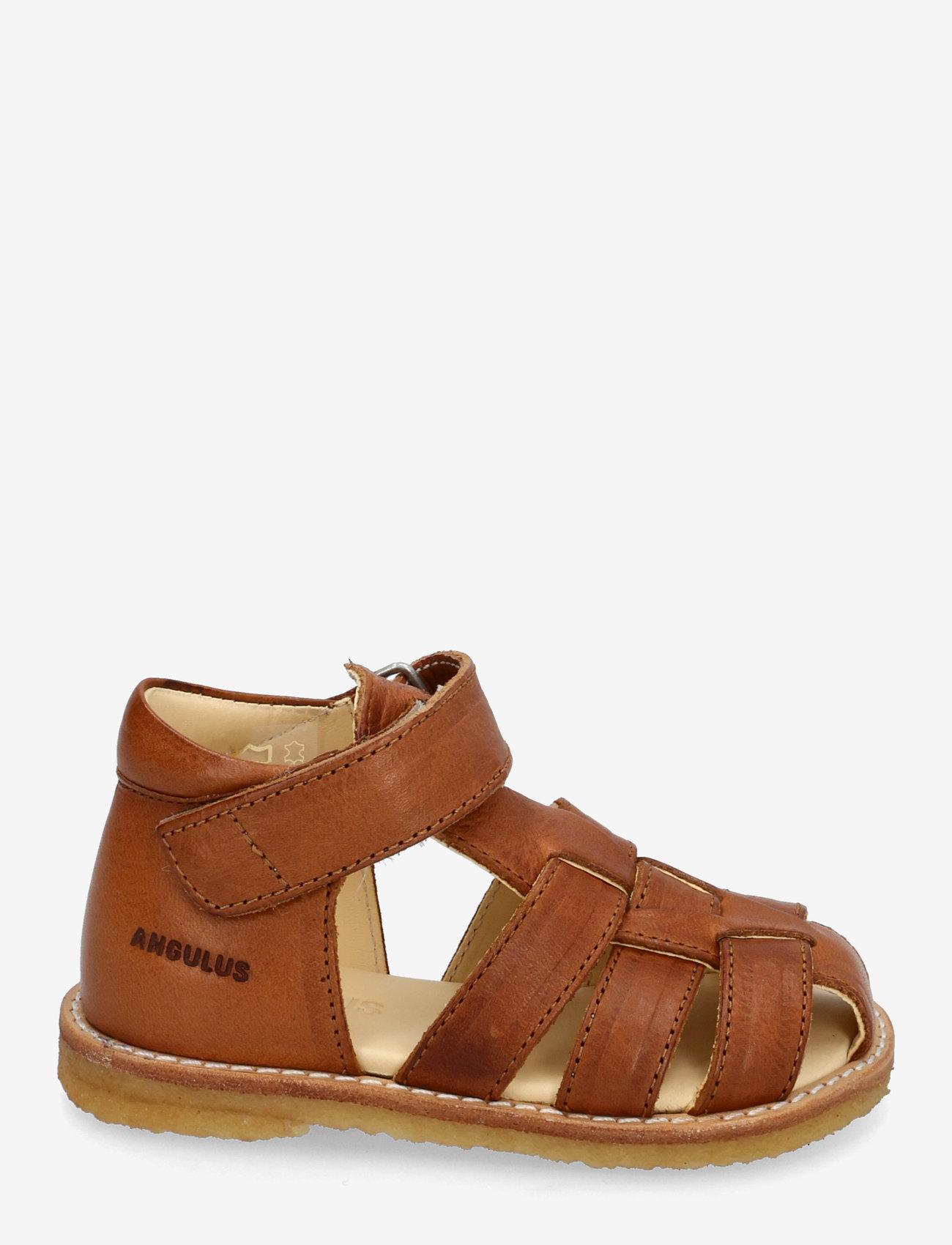 ANGULUS - Sandals - flat - closed toe - - skor - 1545 cognac - 2