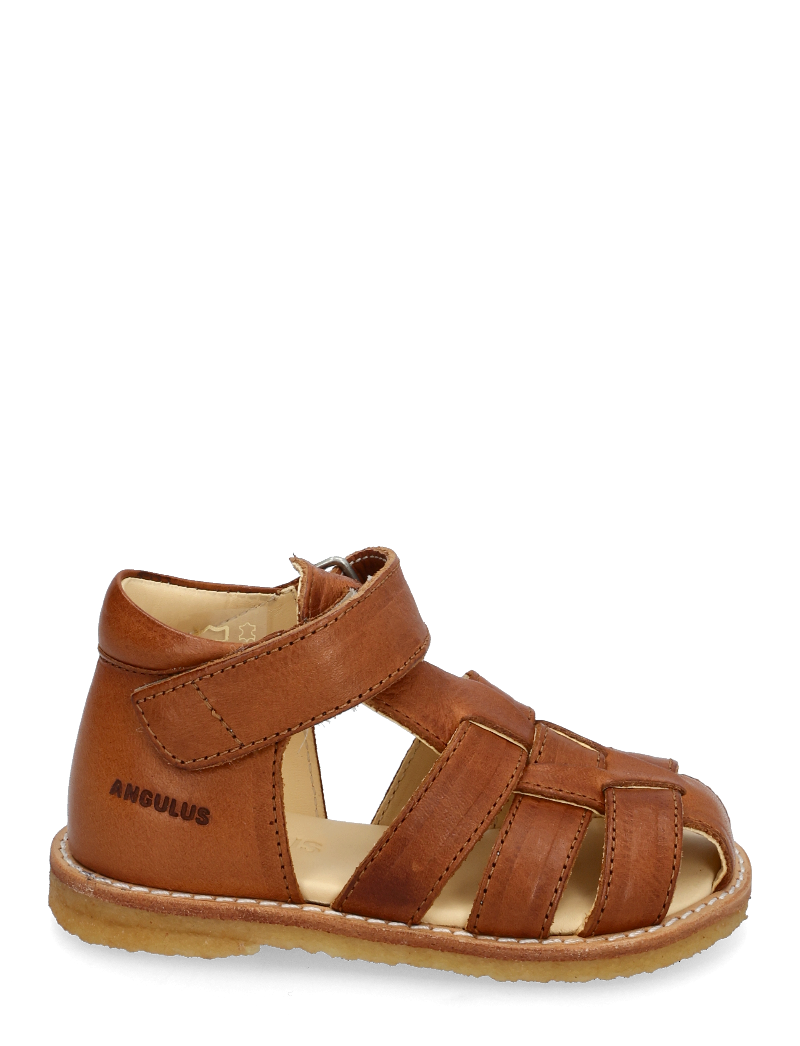 ANGULUS - Sandals - flat - closed toe - - gode sommertilbud - 1545 cognac - 2