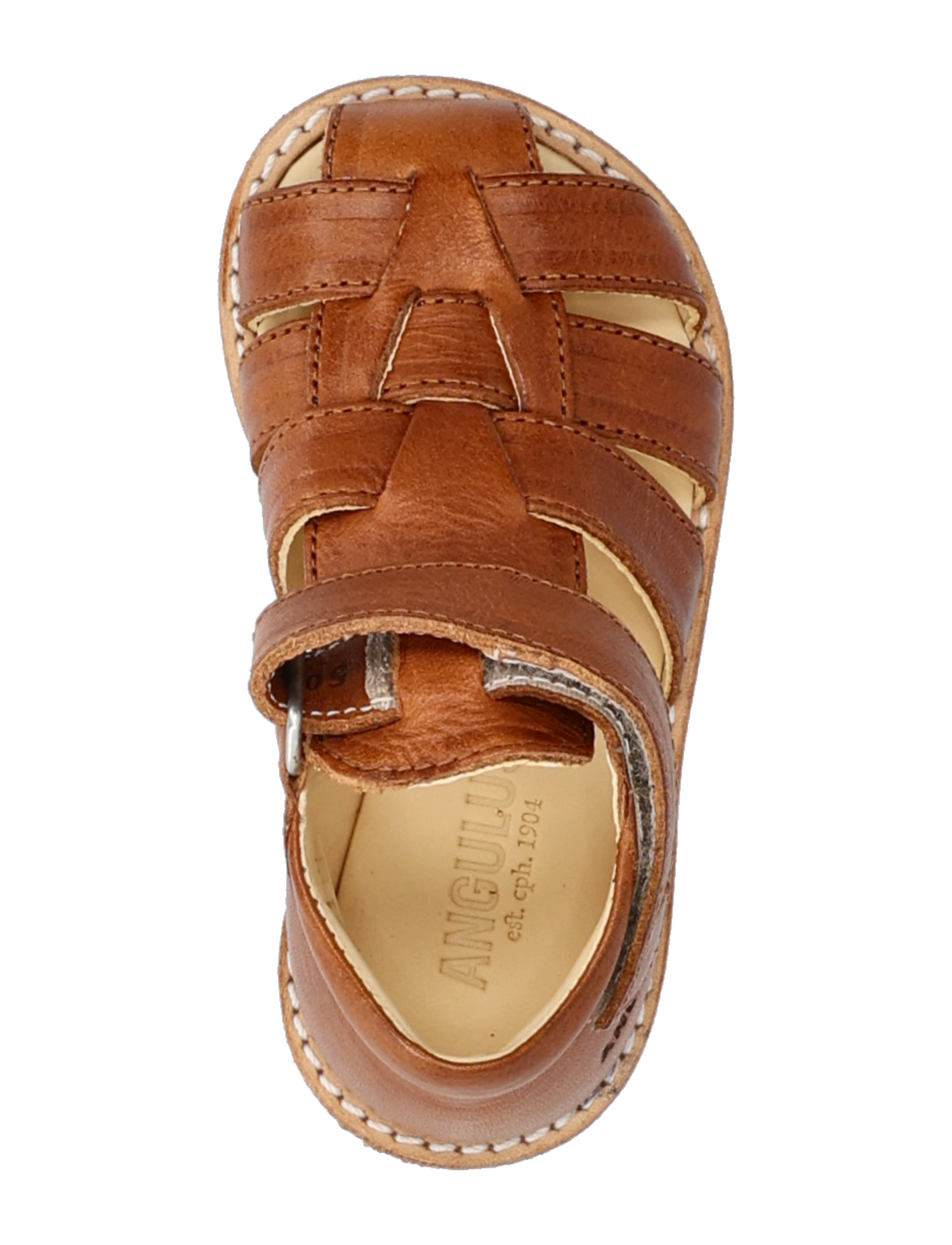 ANGULUS - Sandals - flat - closed toe - - gode sommertilbud - 1545 cognac - 4