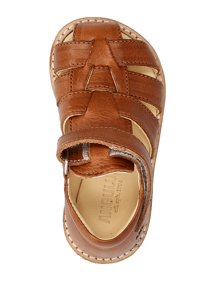 ANGULUS - Sandals - flat - closed toe - - shoes - 1545 cognac - 4