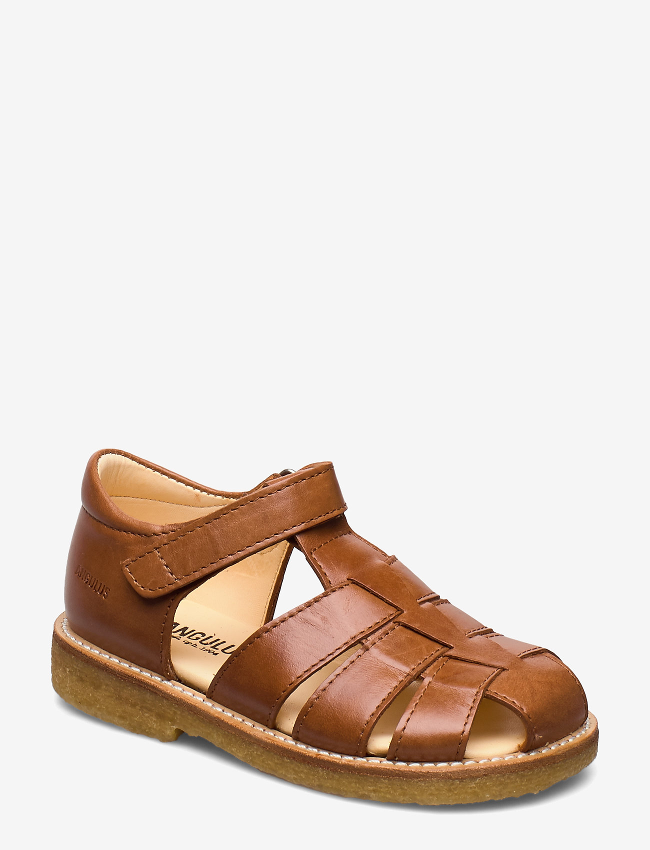 ANGULUS - Sandals - flat - closed toe -  - sandaler med rem - 1838 cognac - 0