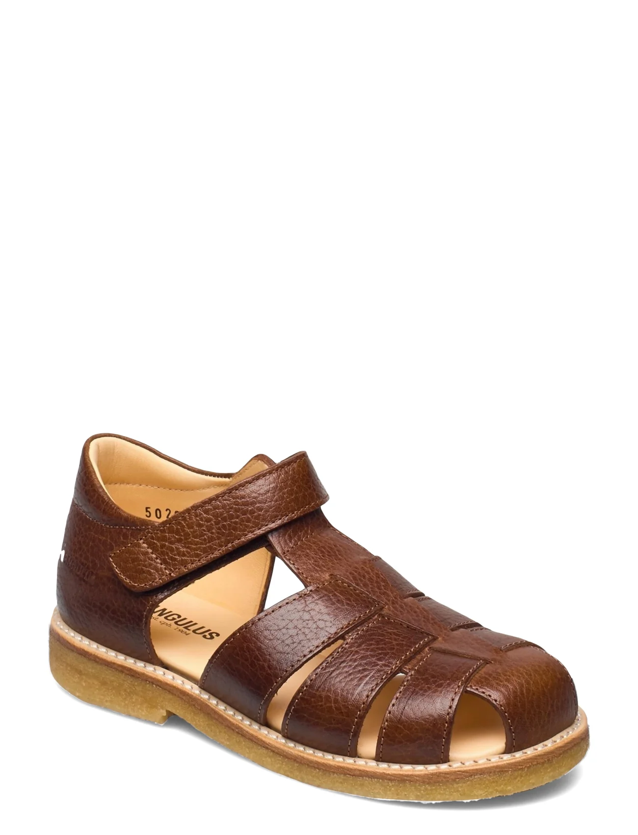 ANGULUS - Sandals - flat - closed toe - - gode sommertilbud - 2509 cognac - 0