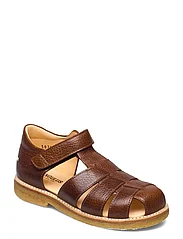 ANGULUS - Sandals - flat - closed toe - - sommerkupp - 2509 cognac - 0