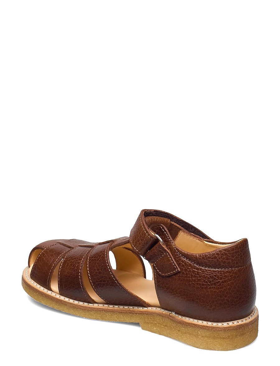 ANGULUS - Sandals - flat - closed toe - skor - 2509 cognac - 3