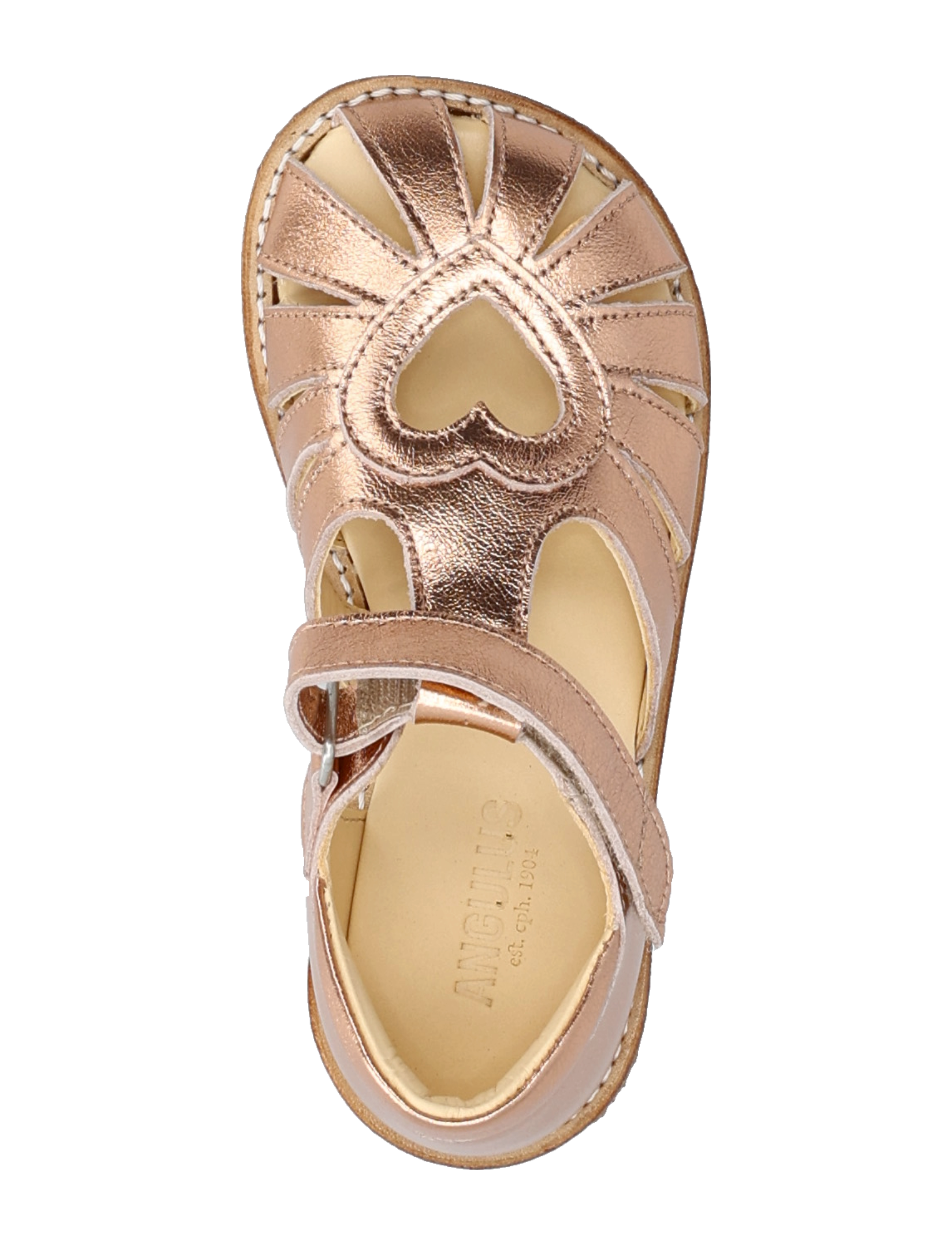 ANGULUS - Sandals - flat  - closed toe - sommarfynd - 3328 copper shine - 3