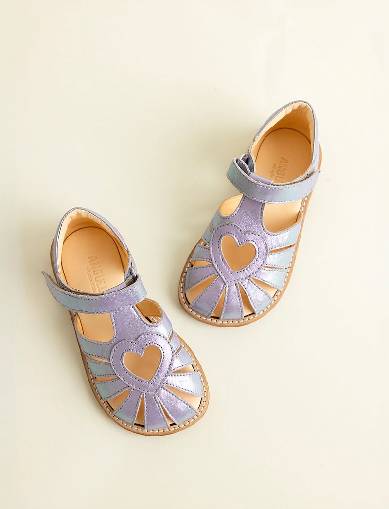 ANGULUS - Sandals - flat - closed toe - skor - 3595 iridescent lilac shine - 0