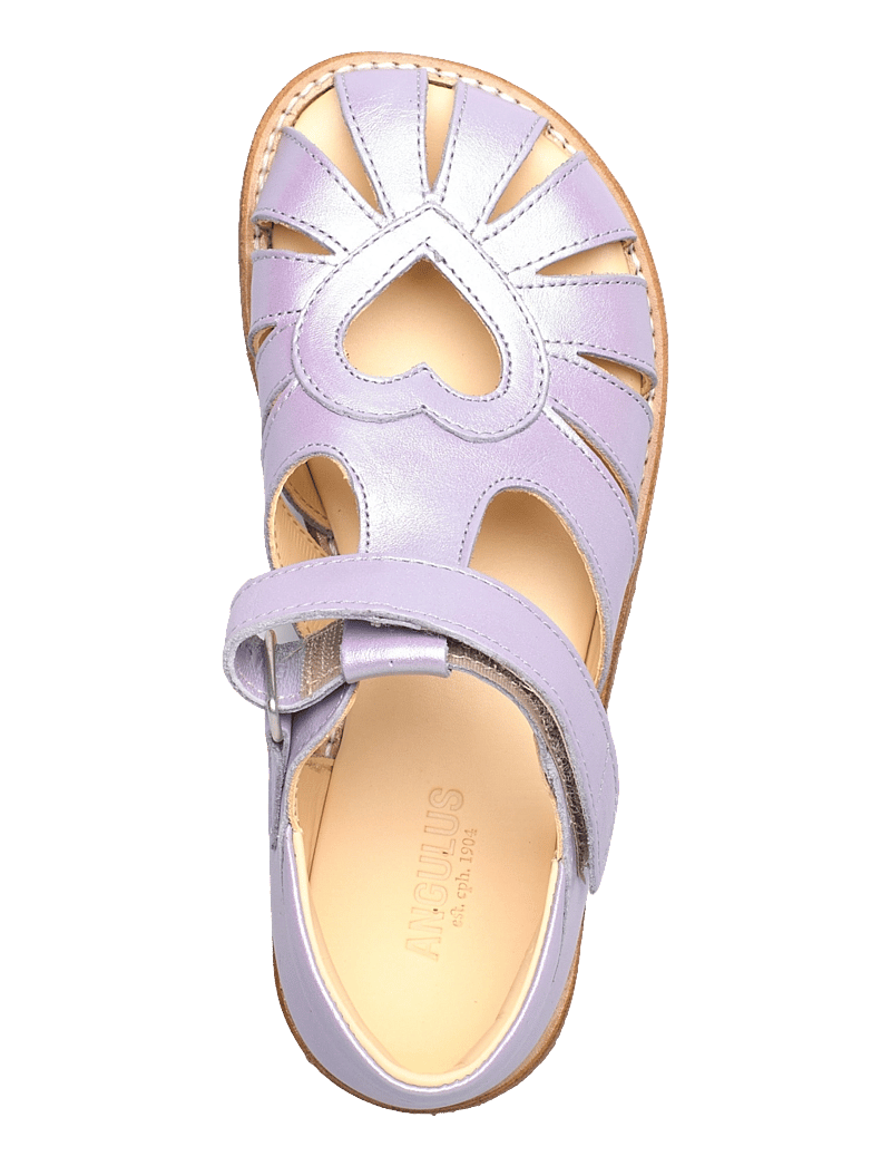 ANGULUS - Sandals - flat - closed toe - kingad - 3595 iridescent lilac shine - 4