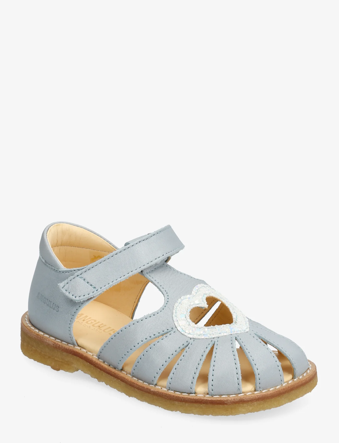 ANGULUS - Sandals - flat - closed toe - - sommerschnäppchen - 2712/2751 ice blue/ice glitter - 0