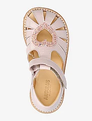 ANGULUS - Sandals - flat - closed toe - - sommerkupp - 2704/2750 pale rose/rose glitt - 3