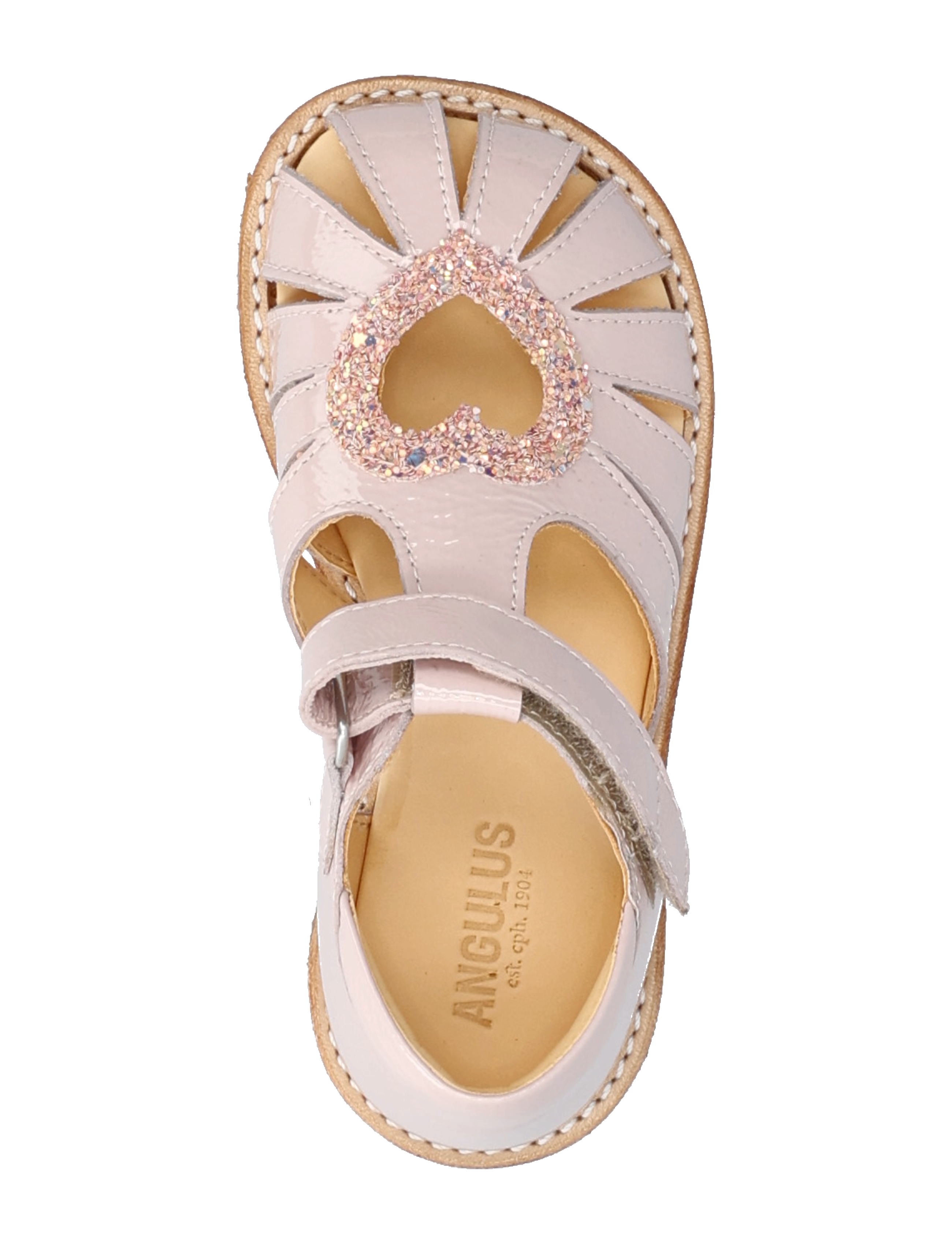ANGULUS - Sandals - flat  - closed toe - schuhe - 2704/2750 pale rose/rose glitt - 3
