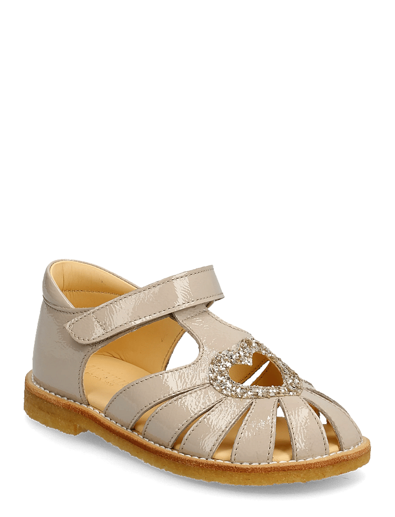 ANGULUS - Sandals - flat - closed toe - schuhe - 4056/3618 sand/champagne glitt - 0