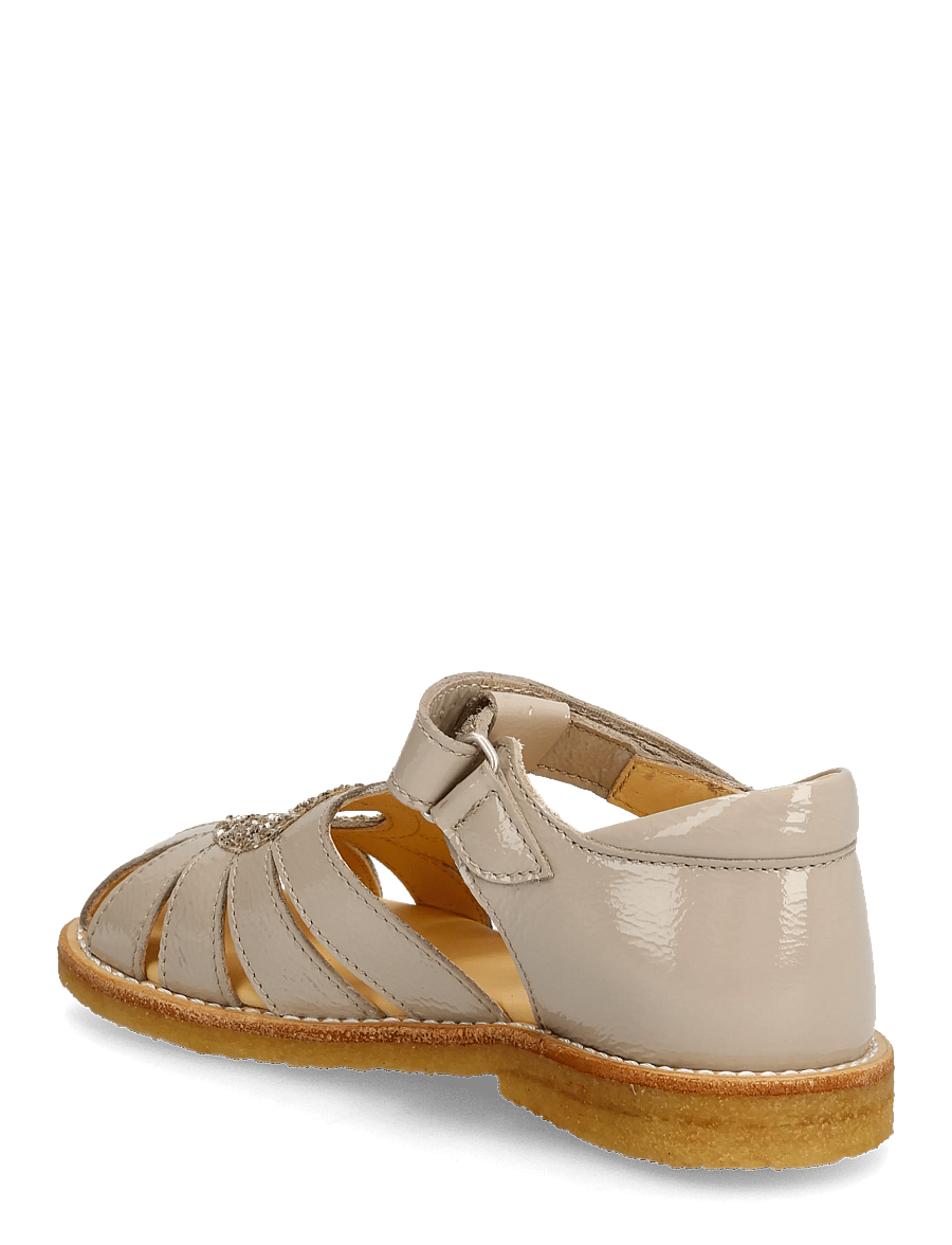 ANGULUS - Sandals - flat - closed toe - shoes - 4056/3618 sand/champagne glitt - 2