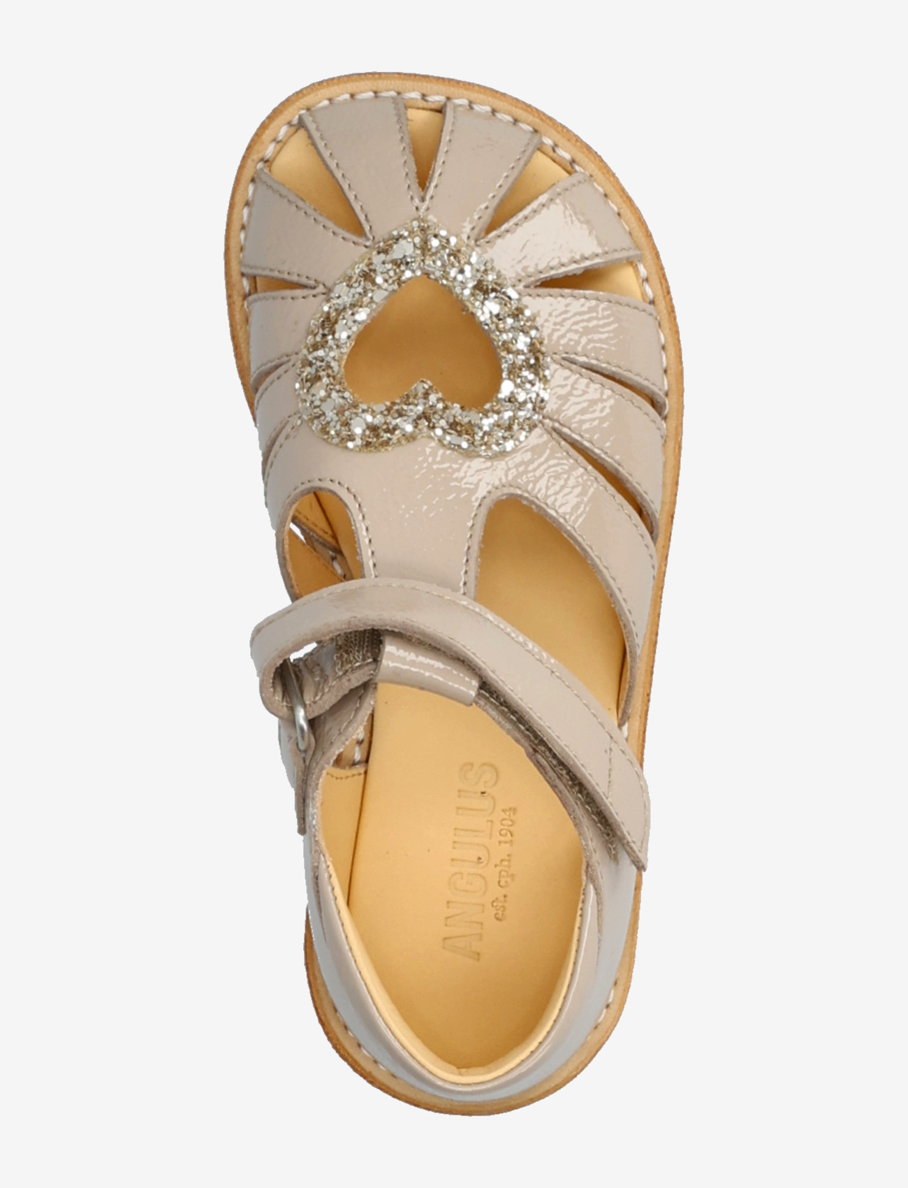 ANGULUS - Sandals - flat  - closed toe - schuhe - 4056/3618 sand/champagne glitt - 3