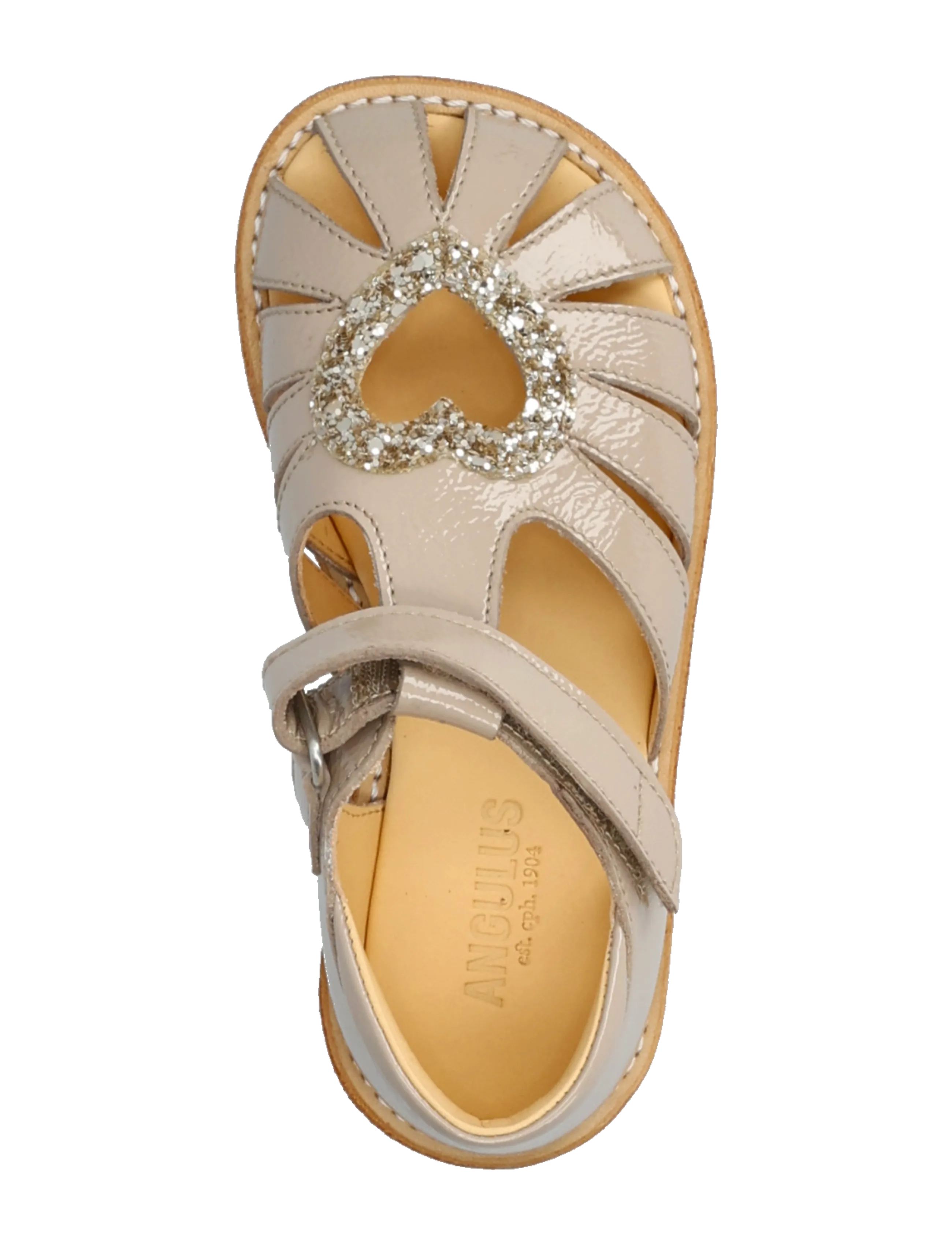 ANGULUS - Sandals - flat  - closed toe - shoes - 4056/3618 sand/champagne glitt - 3