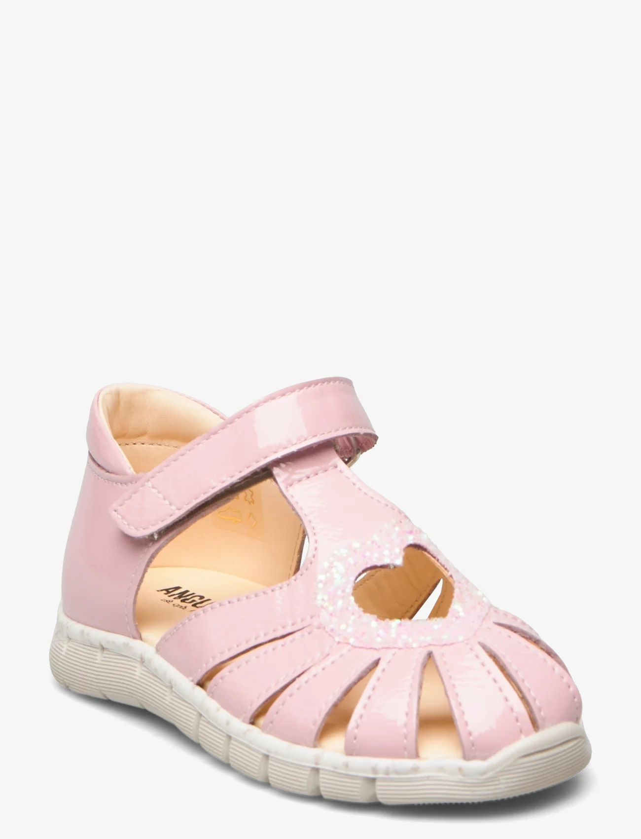 ANGULUS - Sandals - flat - closed toe -  - zomerkoopjes - 1304/2698 peach/ rosa glitter - 0