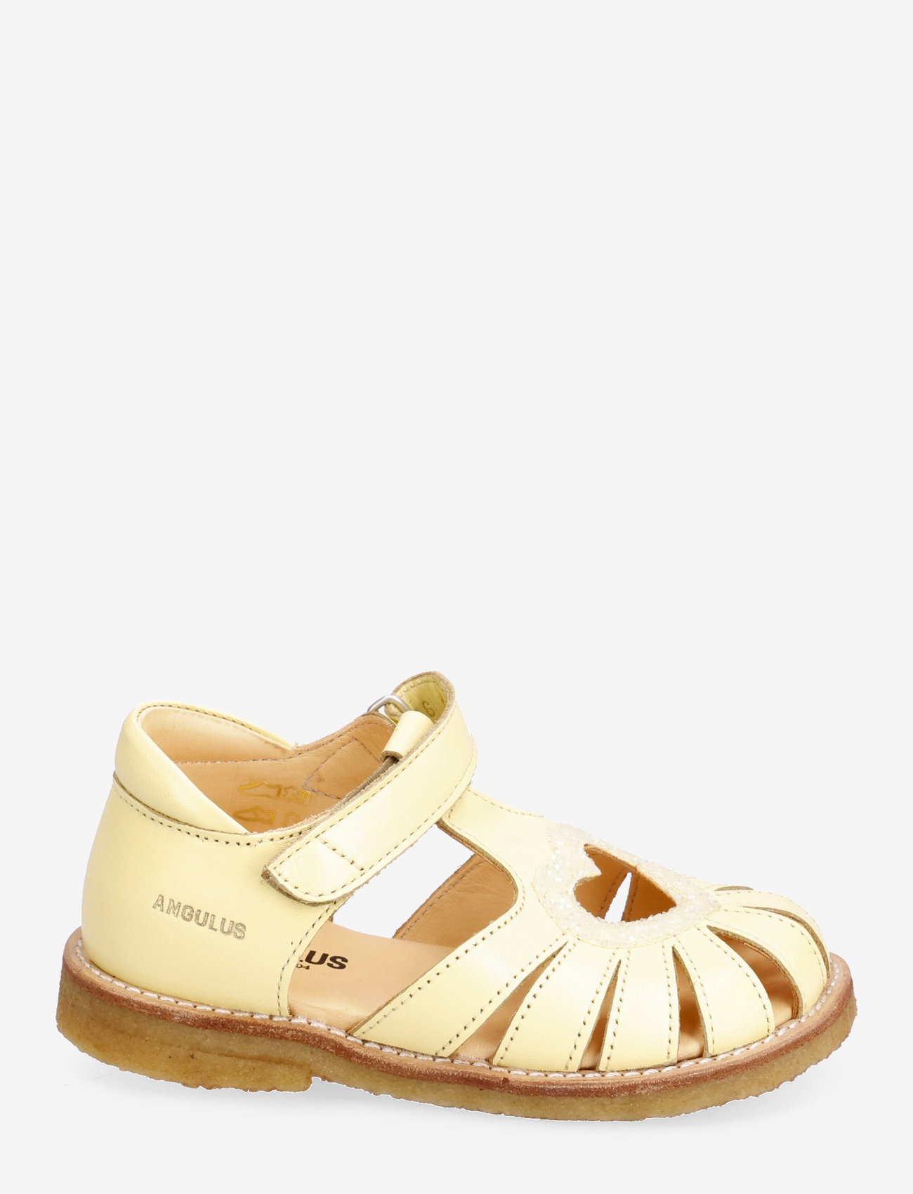 ANGULUS - Sandals - flat - closed toe - - zomerkoopjes - 1495/2696 ligth yellow/ligth y - 1
