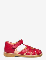 ANGULUS - Sandals - flat - closed toe -  - siksniņu sandales - 1412 red - 1