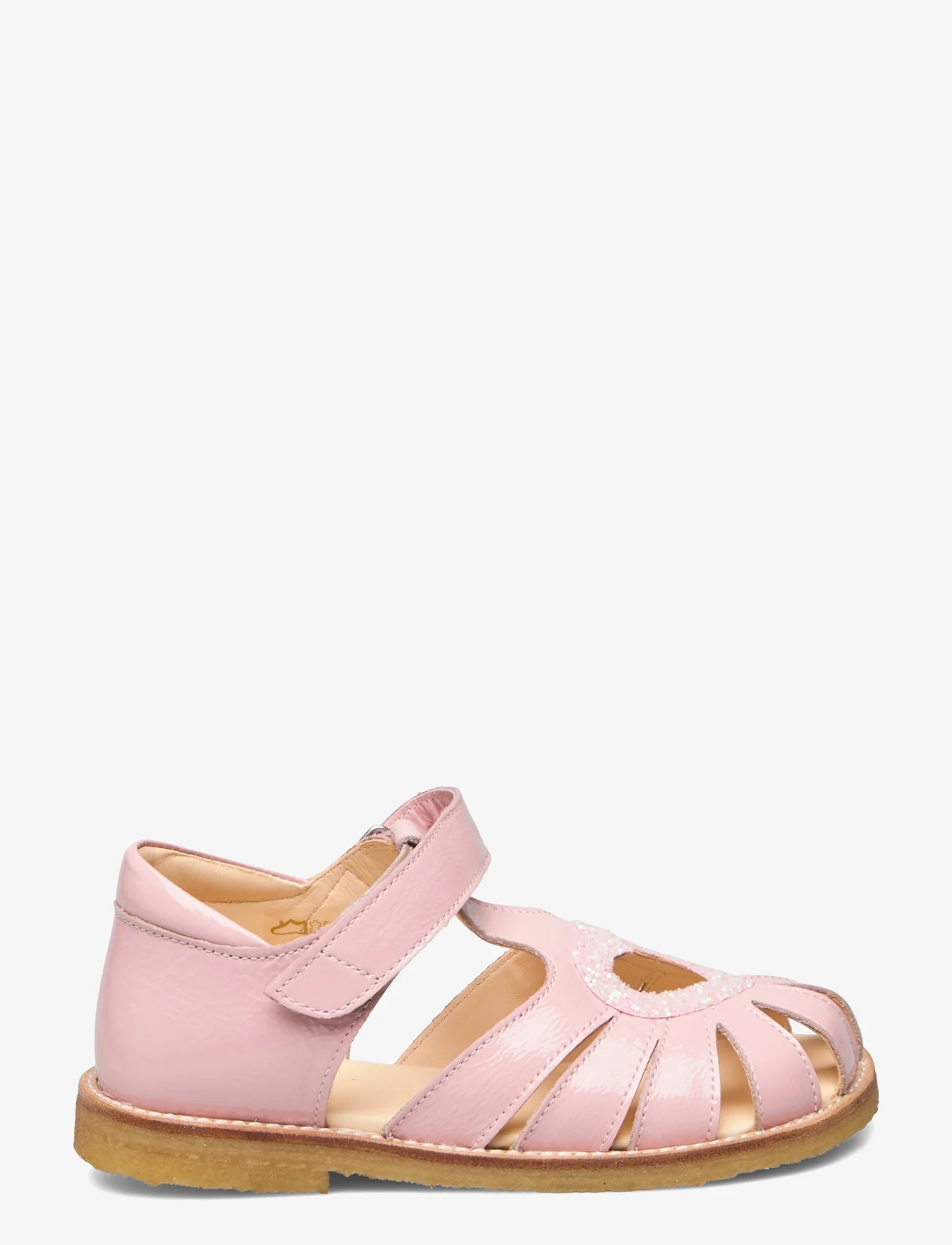 ANGULUS - Sandals - flat - closed toe - - gode sommertilbud - 1304/2698 peach/ rosa glitter - 1