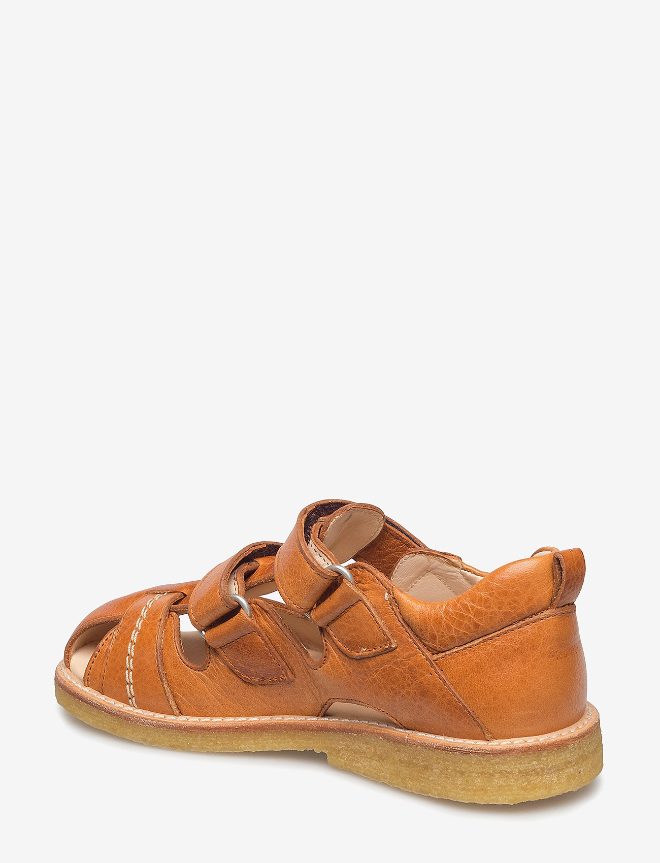 ANGULUS - Sandal with 2 velcro closures - 1431 cognac - 2