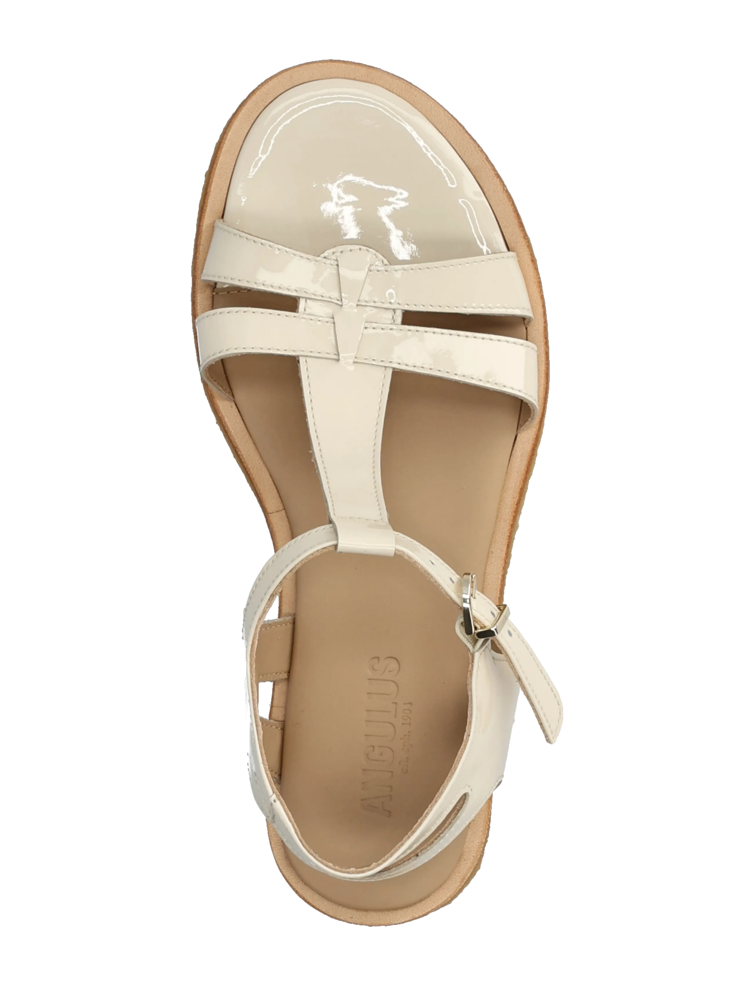 ANGULUS - Sandals - flat - kontsata sandaalid - 2362 buttermilk - 3
