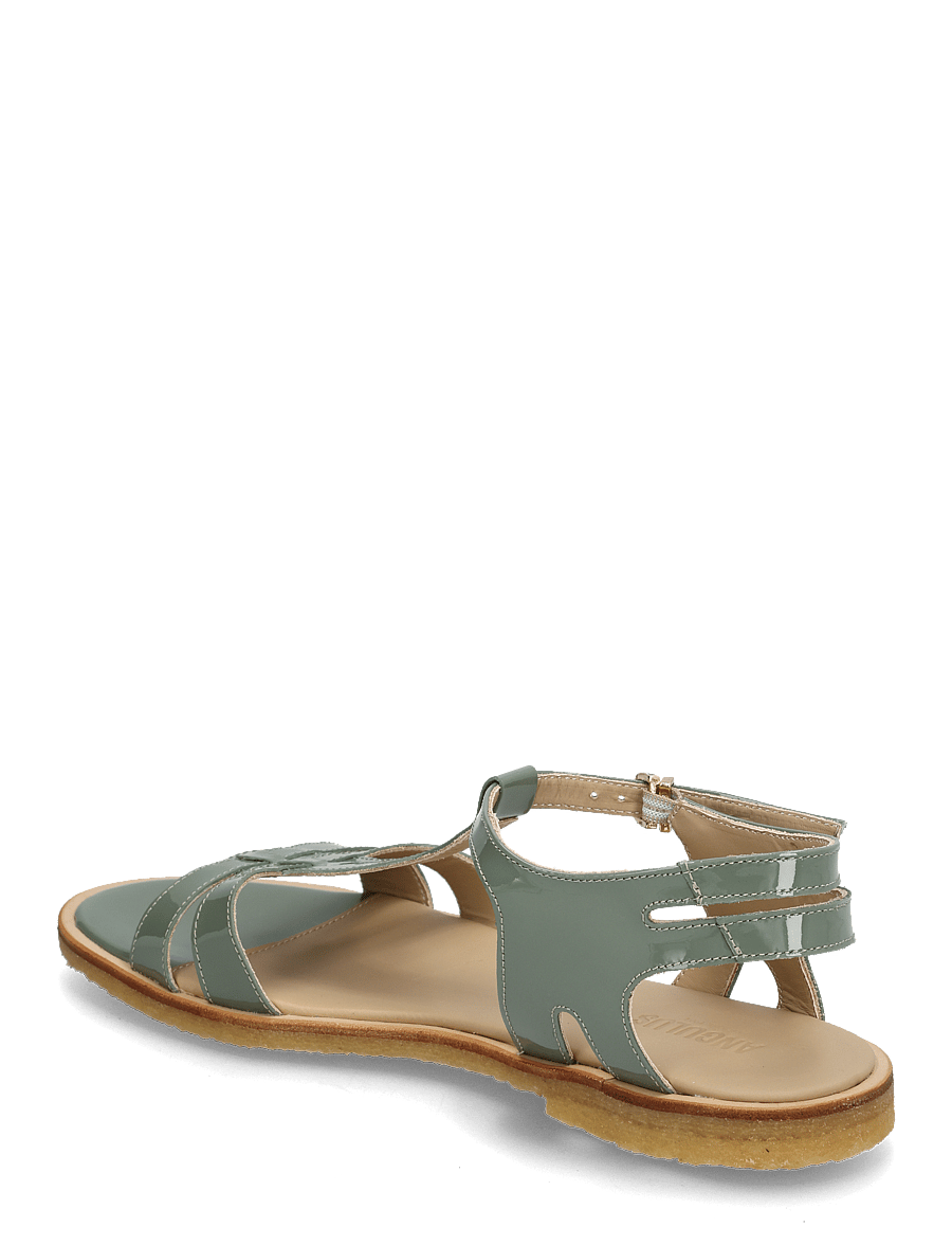 ANGULUS - Sandals - flat - flache sandalen - 3626 sage green - 2