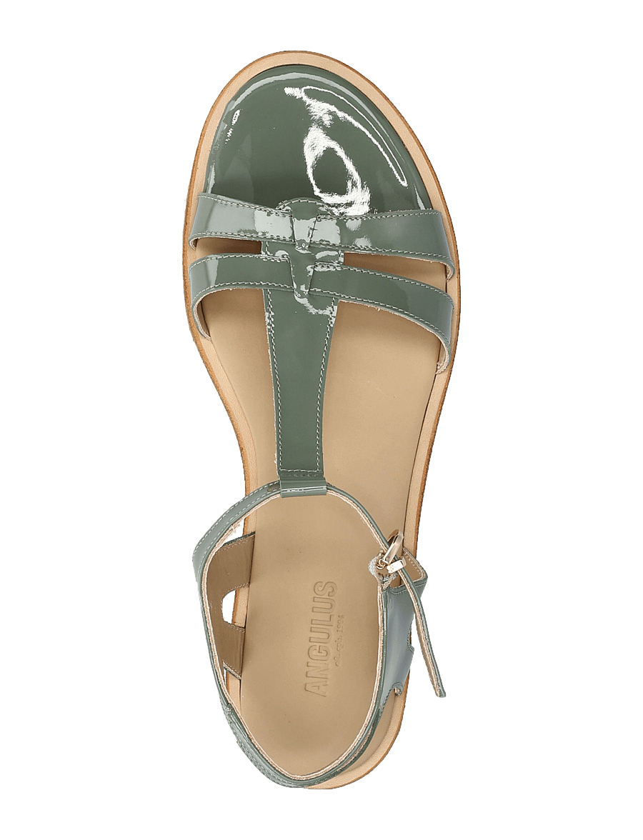 ANGULUS - Sandals - flat - flache sandalen - 3626 sage green - 3