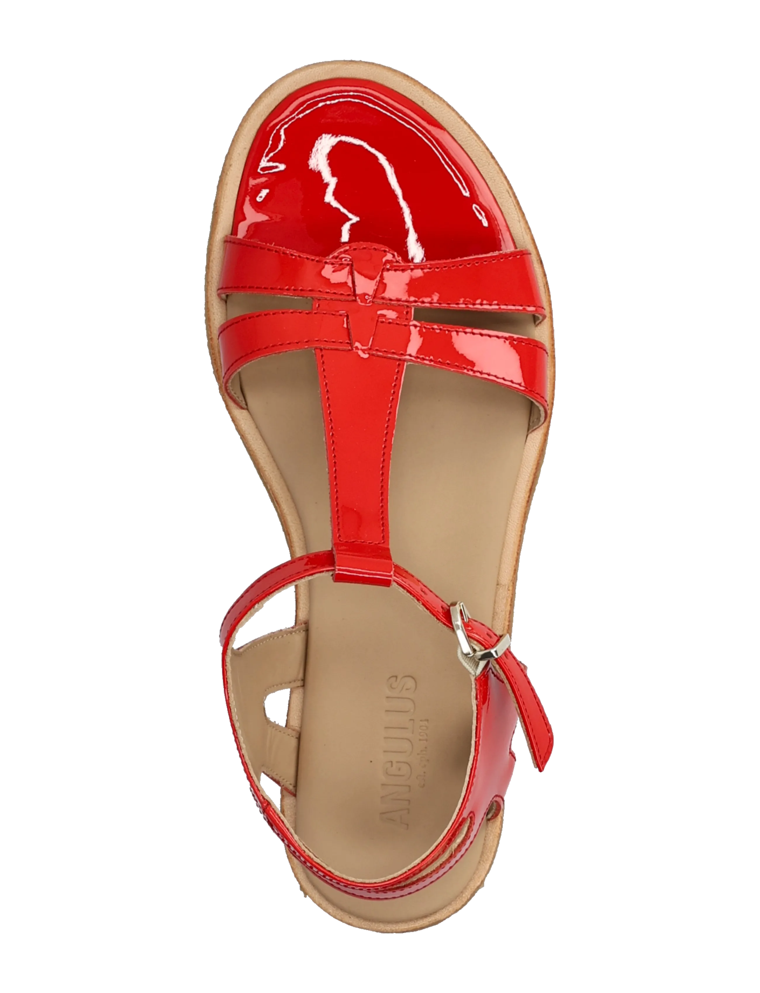 ANGULUS - Sandals - flat - flade sandaler - 4604 red coral - 3