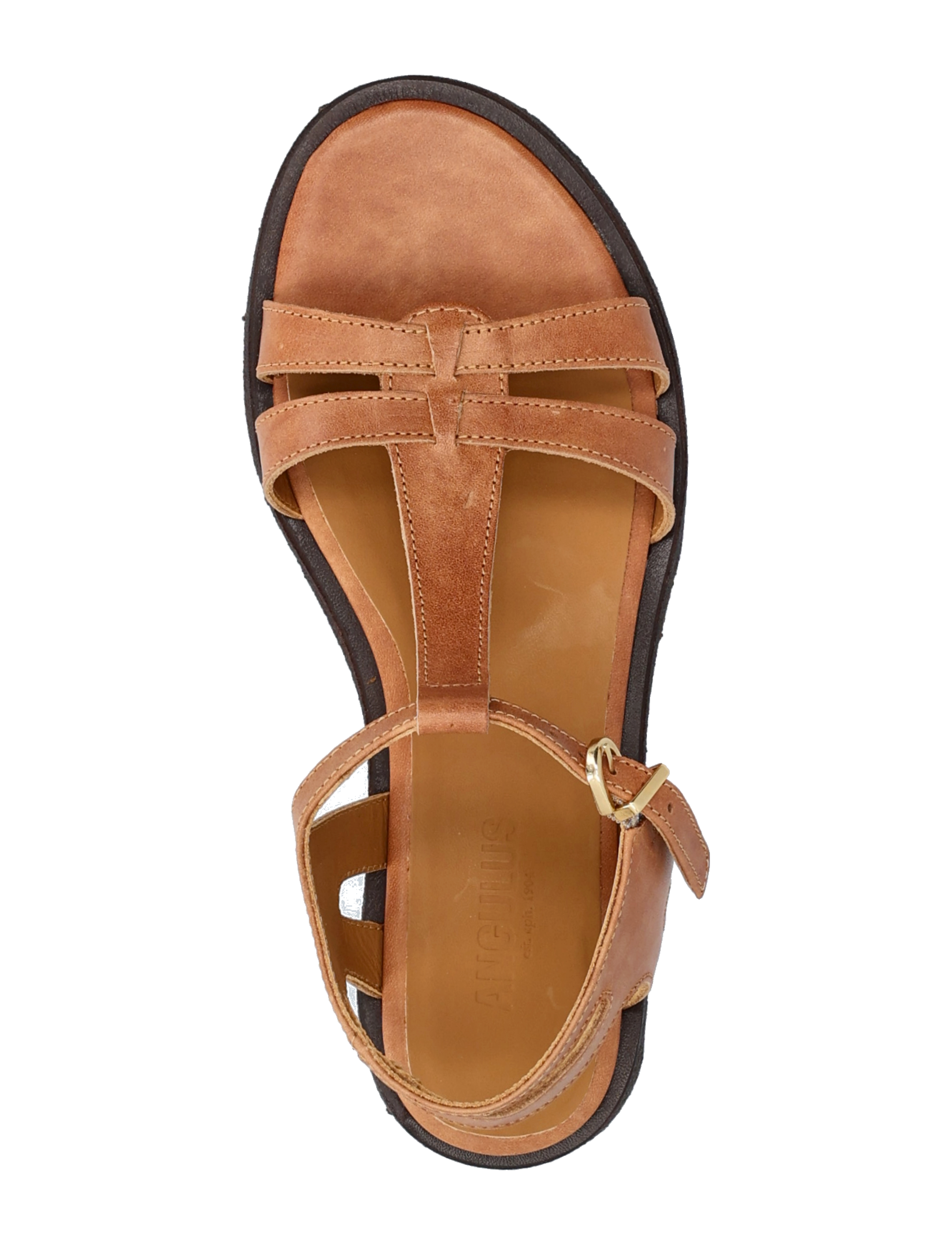 ANGULUS - Sandals - flat - gladiaator sandaalid - 1789 tan - 3