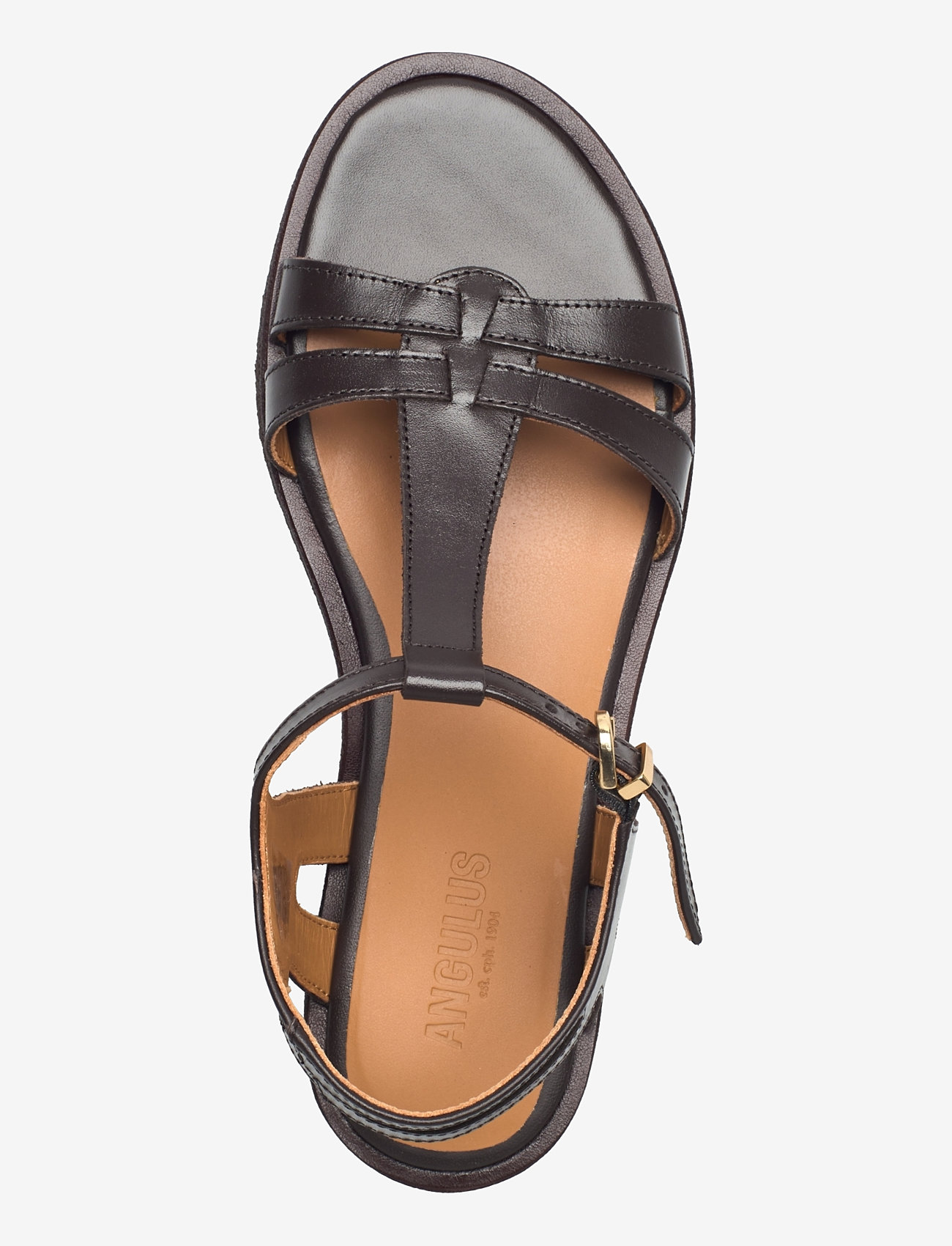 ANGULUS - Sandals - flat - flat sandals - 3639 dark brown - 3