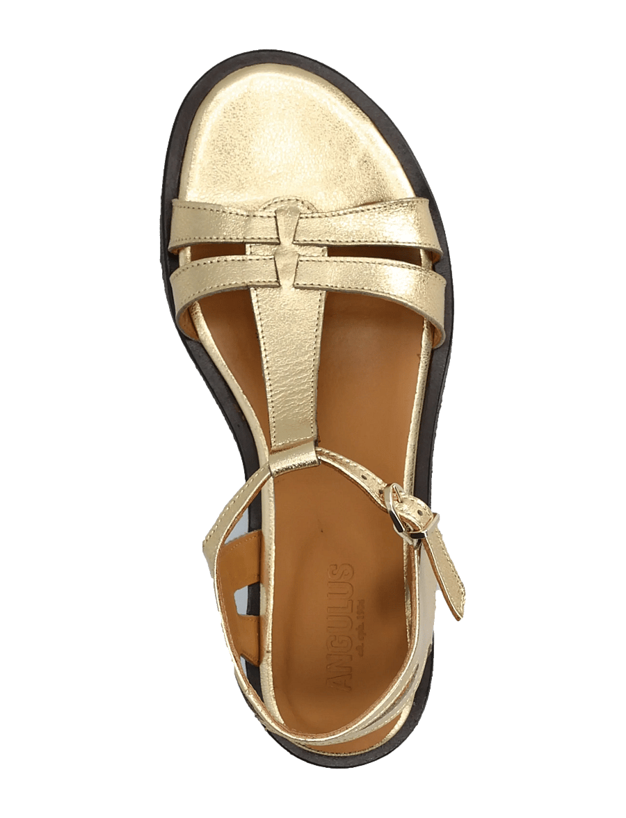 ANGULUS - Sandals - flat - gladiatorsandaler - 3643 gold - 3