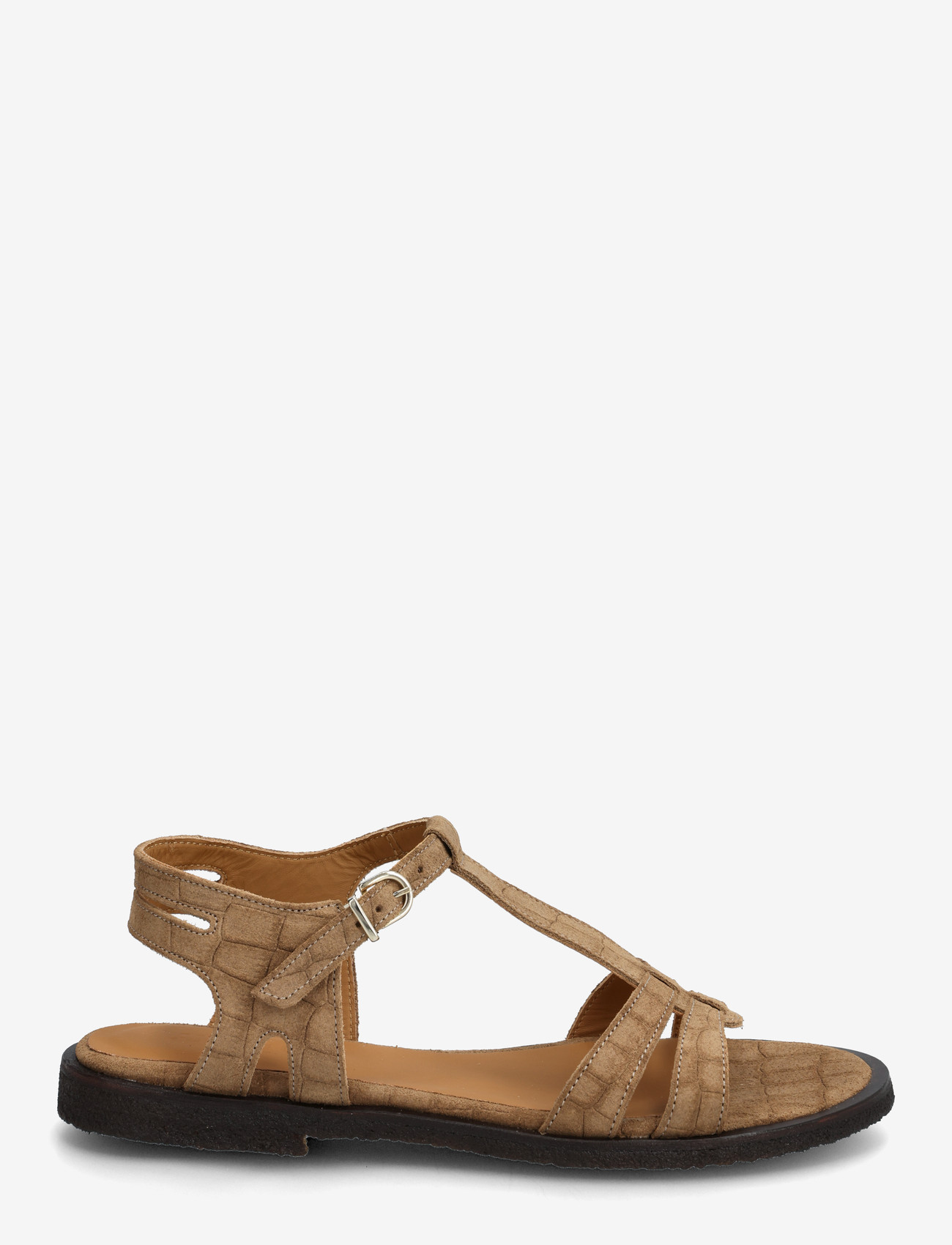ANGULUS - Sandals - flat - gladiatorsandaler - 4639 dessert croco - 1