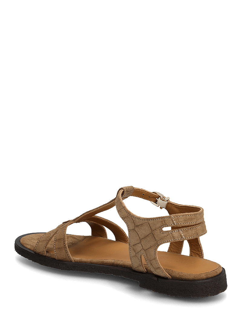 ANGULUS - Sandals - flat - gladiatorsandaler - 4639 dessert croco - 2