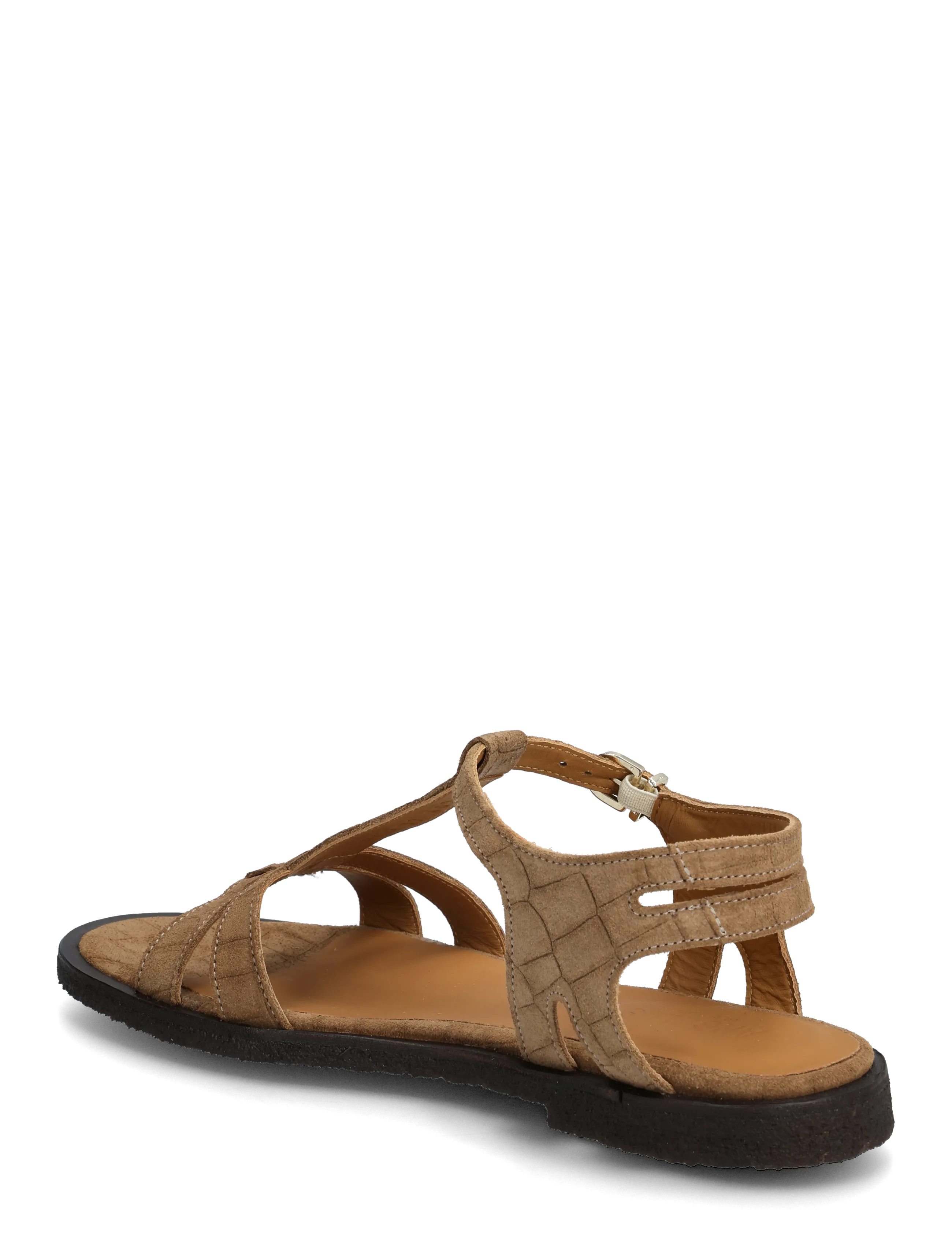ANGULUS - Sandals - flat - gladiator-sandalen - 4639 dessert croco - 2