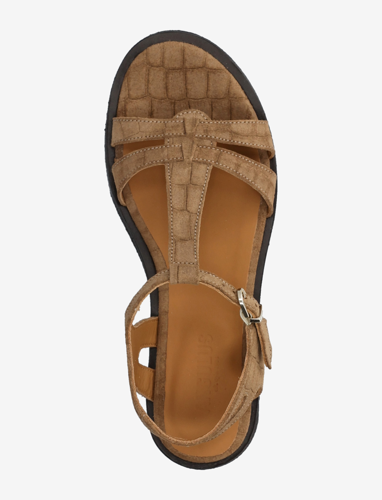 ANGULUS - Sandals - flat - gladiatorsandaler - 4639 dessert croco - 3