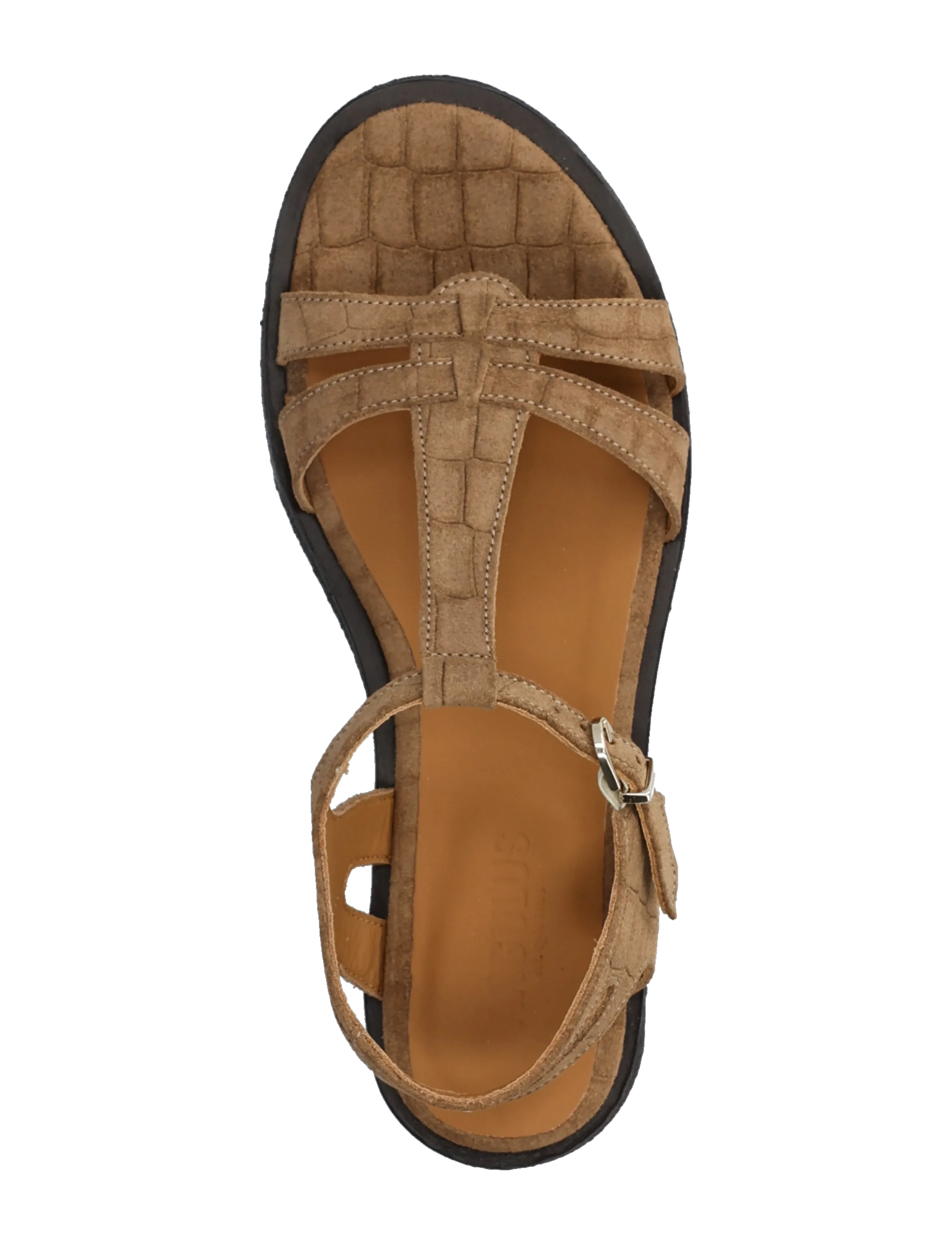 ANGULUS - Sandals - flat - gladiator-sandalen - 4639 dessert croco - 3