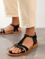 ANGULUS - Sandals - flat - płaskie sandały - 2320 black - 0