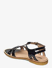 ANGULUS - Sandals - flat - płaskie sandały - 2320 black - 3