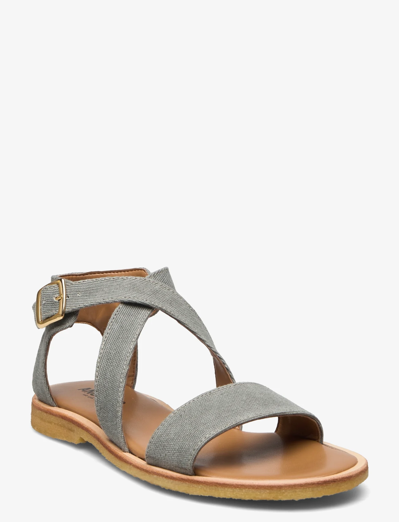 ANGULUS - Sandals - flat - open toe - op - platta sandaler - 2672 olive - 0