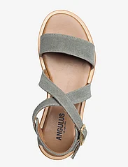 ANGULUS - Sandals - flat - open toe - op - matalat sandaalit - 2672 olive - 3