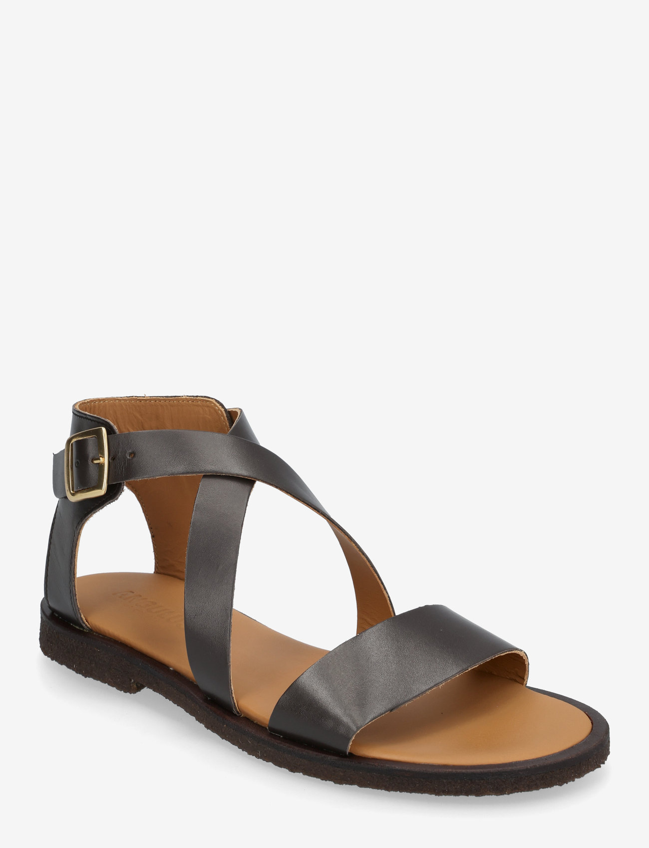 ANGULUS - Sandals - flat  - open toe - op - platta sandaler - 3639 dark brown - 1