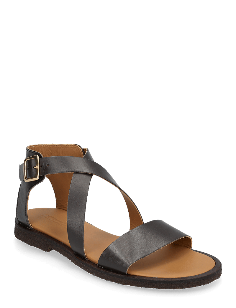 ANGULUS - Sandals - flat - open toe - op - platta sandaler - 3639 dark brown - 1